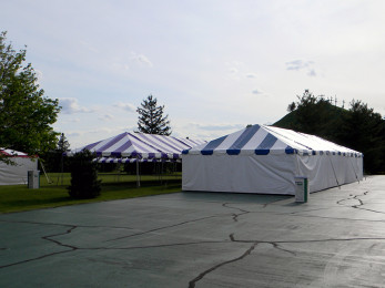 Frame tent setup