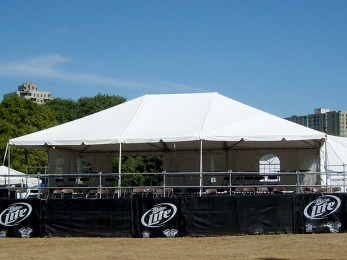 Frame tent for stage