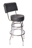 Black Barstool with Back Barstool with Back