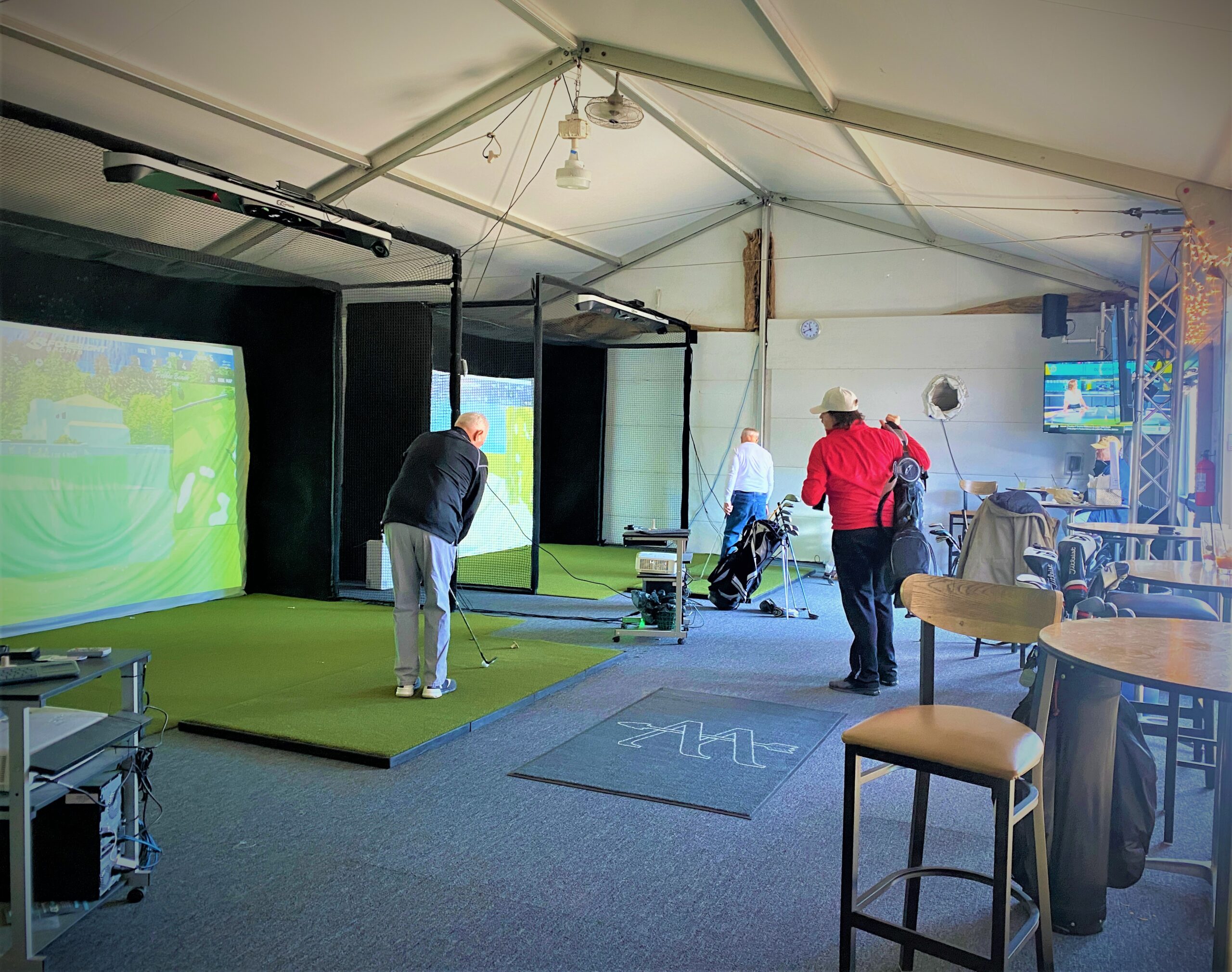 Need space for your new golf simulators? We have the perfect tent for you!