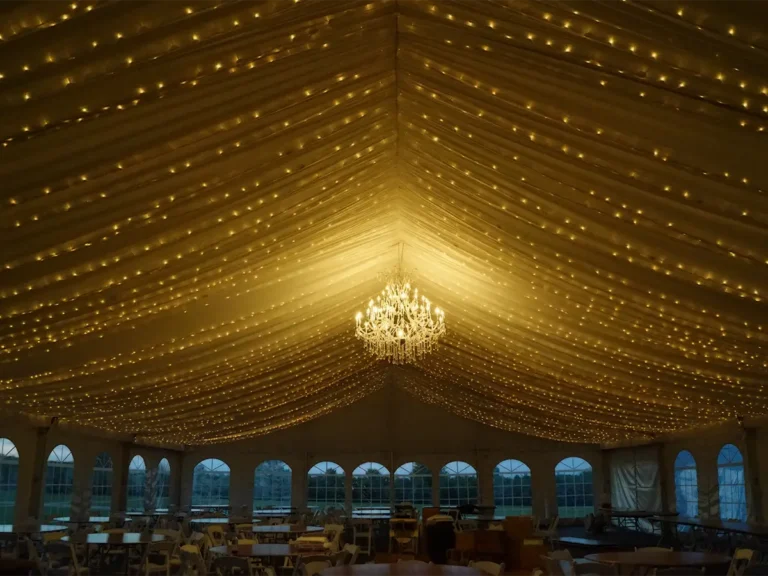 nighttime-lighting-inside-clearspan-tent